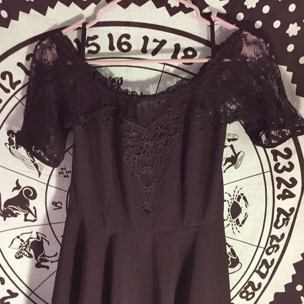 Hot Topic Black Lace Dress